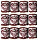 BANDIFoods Imported Sweetened Condensed Milk, 13.6 Ounce (Pack of 12), Easy Opener, Authentic Delicious Taste for Baking, Tea and Coffee (12 Pack, Cacao)