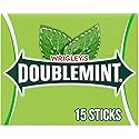Wrigley's Doublemint Sugarfree Chewing Gum, Single Pack (15 Pieces)
