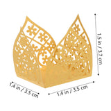 iplusmile 50Pcs Decorative Chocolate Wrappers Truffle Cups for Weddings and Parties Hollow Liners for Baking Table Centerpieces