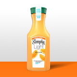 SIMPLY LIGHT ORANGE JUICE- PULP FREE, 46oz