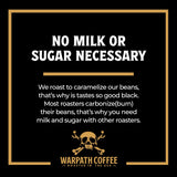 Warpath Coffee Ground Coffee Dark Roast, Mariner's Blend, High Caffeine, Extra Strong Roasted 100% Arabica Coffee Ground Beans, Rich Aroma