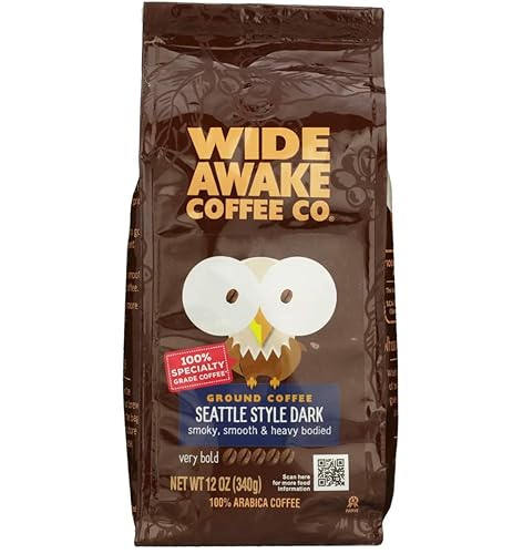 Wide Awake Coffee Seattle Style Dark Coffee, 11 OZ