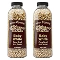 Amish Country Popcorn | 2-14 oz Bottles | Baby White Popcorn Kernels | Old Fashioned, Non-GMO and Gluten Free (2-14 oz Bottles)