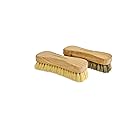 Naturolic All-Natural Wooden Scrub Brush Set | Wooden Handle | Tampico and Palmyra bristles | Eco Friendly Cleaning Products | Pack of 2