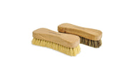 Naturolic All-Natural Wooden Scrub Brush Set | Wooden Handle | Tampico and Palmyra bristles | Eco Friendly Cleaning Products | Pack of 2