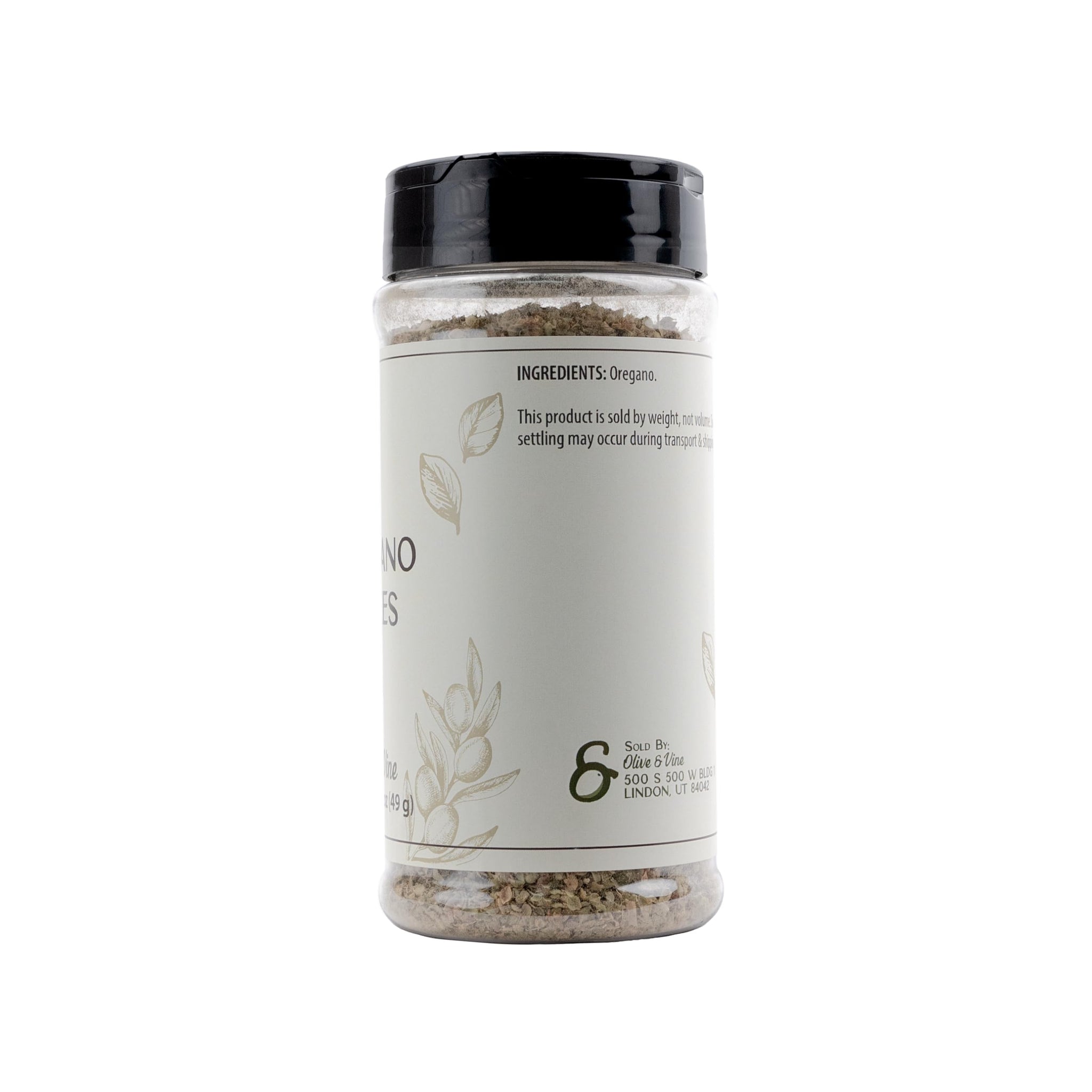 Olive & Vine Oregano Flakes, Earthy & Aromatic, Seasoning for Pizza, Pasta, Salads, with Rich Tradition, Authentic Taste, For Global Recipes (1.76