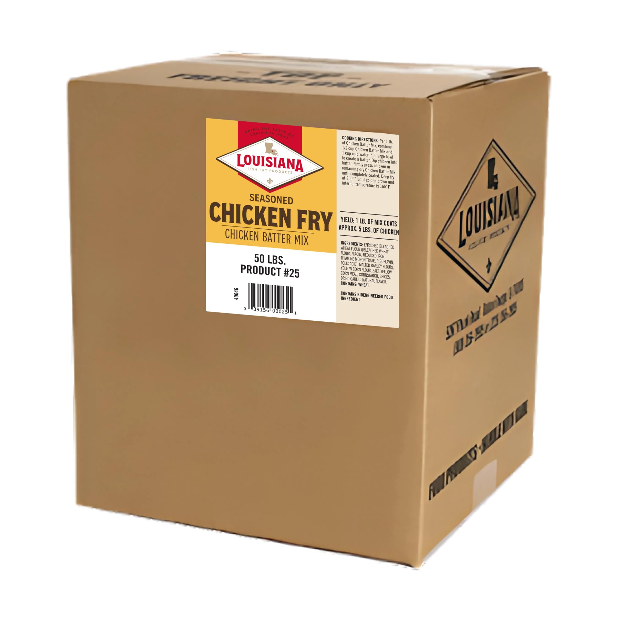 Louisiana Fish Fry Chicken Fry 50lb Bulk, Food Service (50 Pounds)