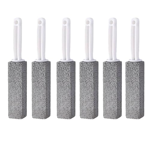QUOKJHGP 6PCS Effortlessly Remove Stubborn Stains Pumice Cleaning Stone with Handle Pumice Cleaning Stone Toilet Bowl Cleaner Hard Water Ring Remover