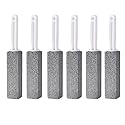 QUOKJHGP 6PCS Effortlessly Remove Stubborn Stains Pumice Cleaning Stone with Handle Pumice Cleaning Stone Toilet Bowl Cleaner Hard Water Ring Remover