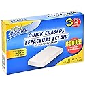 Quick Erasers All Purpose Magic Cleaning Sponges 3 pack - Remove Crayon and Scuff Marks