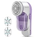 Fabric Shaver Rechargeable, Electric Lint Remover & Pill Remover for Clothes, USB-C Sweater Shaver with 6-Leaf Blade Depiller, Removes Fuzz Pills