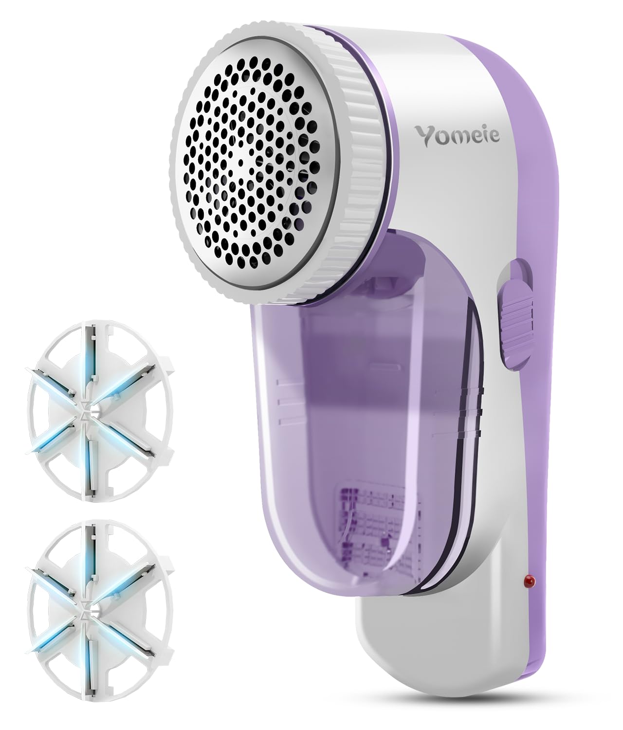 Fabric Shaver Rechargeable, Electric Lint Remover & Pill Remover for Clothes, USB-C Sweater Shaver with 6-Leaf Blade Depiller, Removes Fuzz Pills