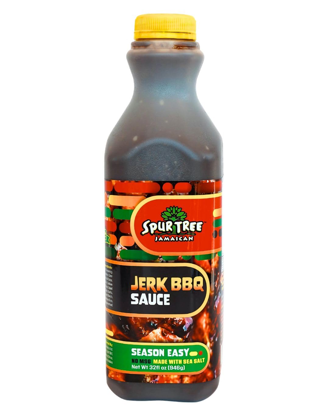 Spur Tree Jerk BBQ Sauce - Authentic Jamaican BBQ Seasoning to Spice Up Your Life - BBQ Rub with All-Natural Ingredients - Smoky BBQ Sauce to Bring