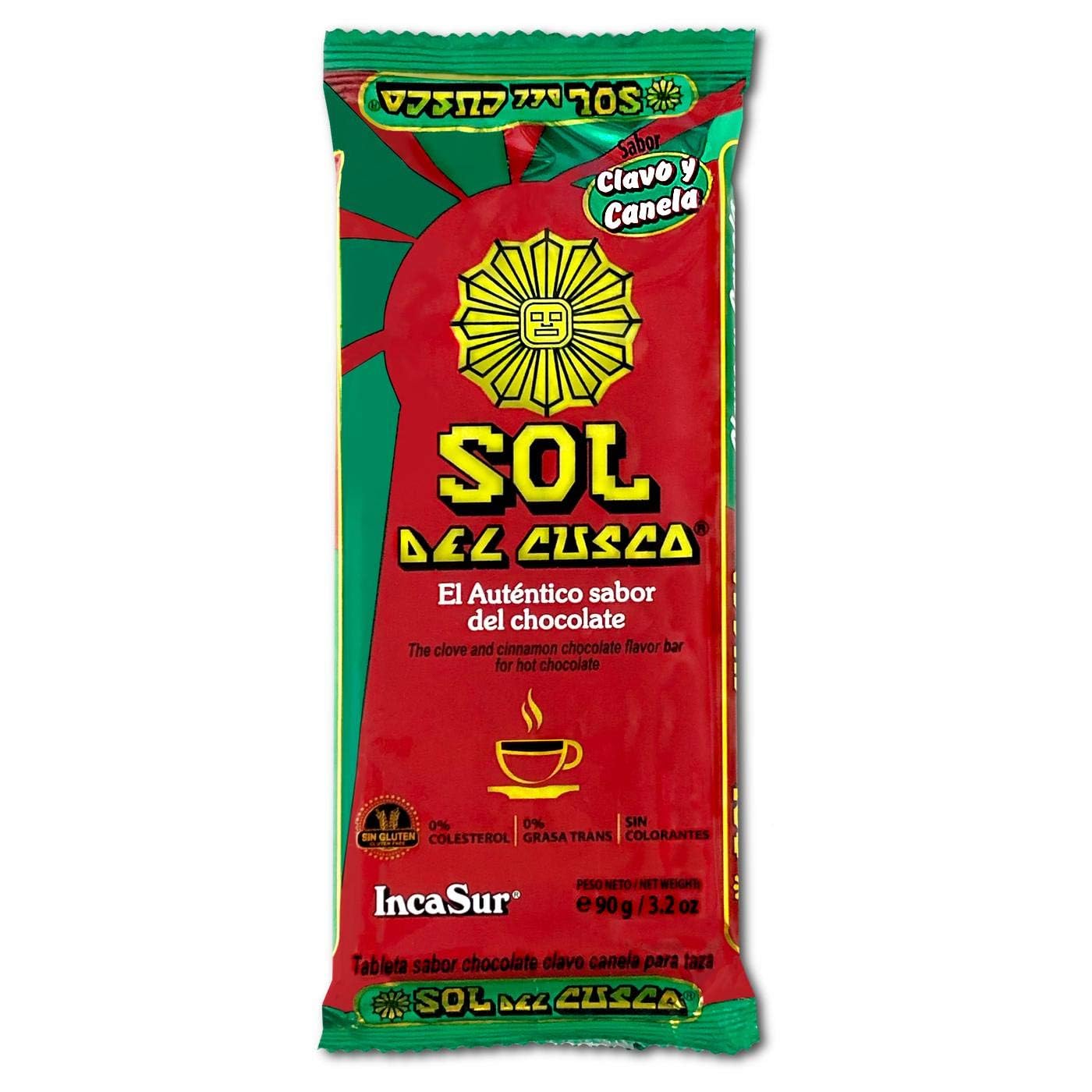 Sol De Cusco Chocolate Con Clavo Y Canela/Chocolate with Cloves & Cinnamon 90gr 3 Pack