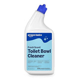 Amazon Basics Toilet Bowl Cleaner with Cling Action Formula, Bleach, Fresh Scent, 24 Fl Oz, Pack of 1, Packaging May Vary