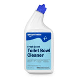 Amazon Basics Toilet Bowl Cleaner with Cling Action Formula, Bleach, Fresh Scent, 24 Fl Oz, Pack of 1, Packaging May Vary