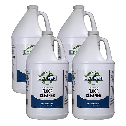 EcoGen Commercial Floor Cleaner; Industrial Use, Concentrated Formula, Biodegradable, Water Based, Unscented, Multi Surface Cleaning, Safe On Skin