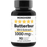 MONOHERB Butterbur Extract 1000 mg - 90 Vegetarian Capsules