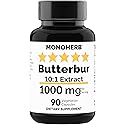 MONOHERB Butterbur Extract 1000 mg - 90 Vegetarian Capsules