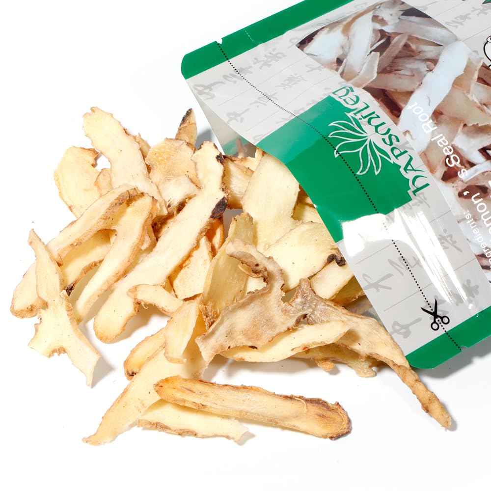 Hapsmiley Solomon’s Seal Root (Polygonatum Odoratum/Yu Zhu/??) Dried Bulk Herbs - 3.5 oz (100g)