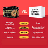 A-Sha Meteor Noodle with Danzai Sauce, 12 Packs, Gourmet Asian Taiwanese Healthy Instant Ramen Noodles