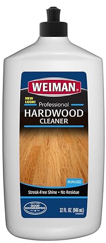 Weiman Hardwood Floor Cleaner - Surface Safe, No Harsh Scent, Safe for Use Around Kids and Pets, Residue Free - 27 oz. Trigger