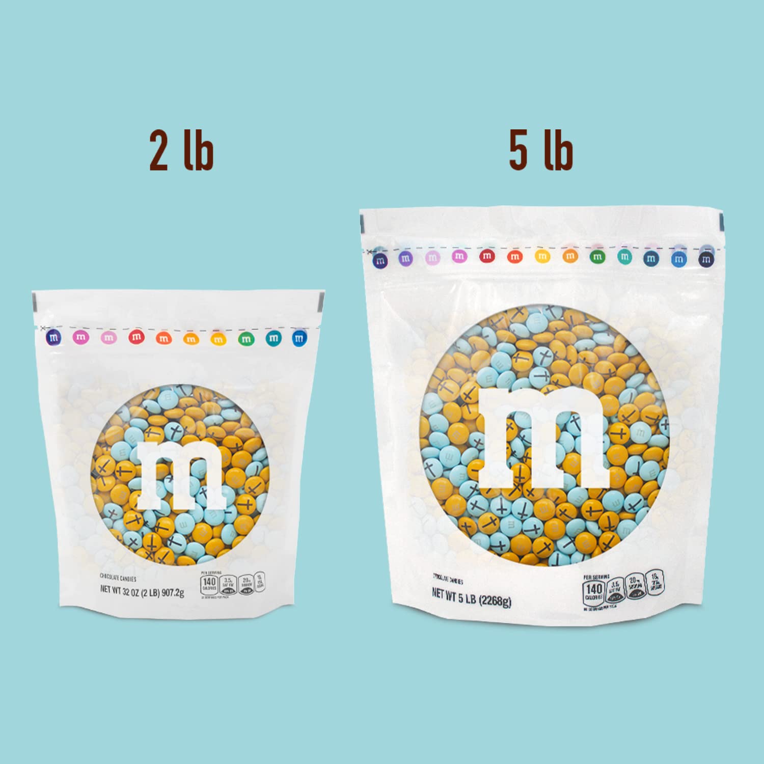M&M’S Milk Chocolate Baptism for Boy Candy, 2 lb Bag of Bulk Candy with Printed Cross Clipart, Perfect for Christening Gifts, Cupcakes, Party Favors