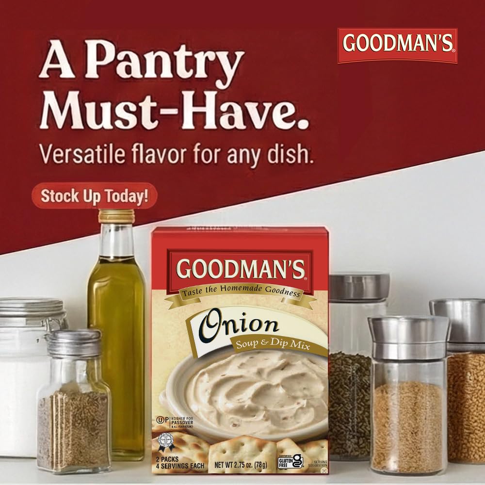 Goodman's Onion Soup & Dip Mix KFP 2.75 Oz. Pack Of 3.