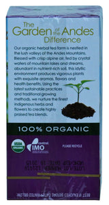 Garden of the Andes Herbal Organic Decaf Lemon Verbena Hot Tea Bags, 0.9 oz, 20 Tea BagCount