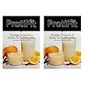 PROTIFIT - High Protein Orange Creamsicle Pudding & Shake Mix 2 Pack, 15g Protein, Low Calorie, Low Fat, Low Carb, Aspartame Free, Idea Protein