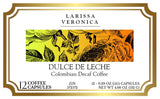 Dulce de Leche Colombian Decaf Coffee (Single Serve K-Cup Pods) (Gourmet, Naturally Flavored, Whole Coffee Beans) (12 pods, ZIN: 572572) - 2 Pack