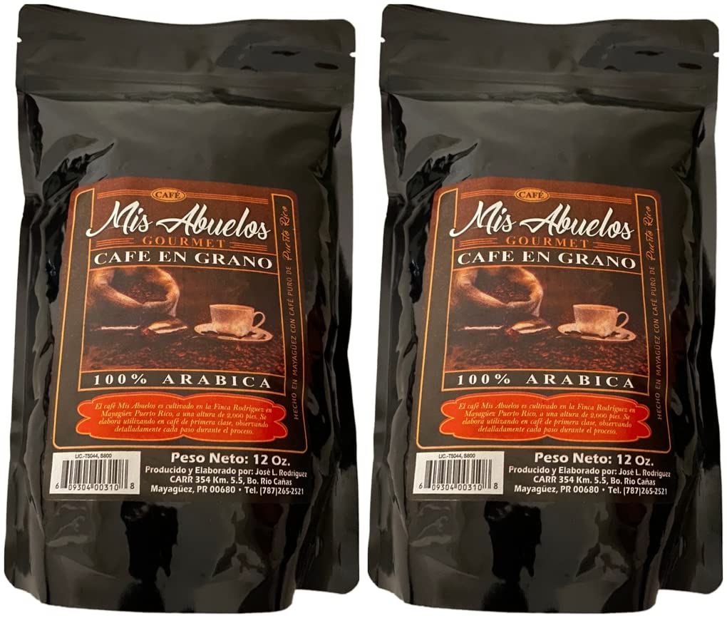 Café Mis Abuelos Puerto Rican Gourmet Coffee Beans