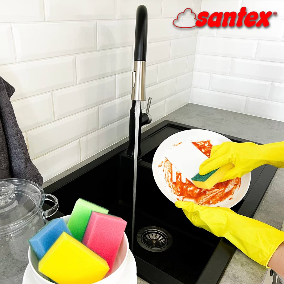 Kitchen Cleaning Sponges Longer Lasting Scrub Sponge Set Made in Germany! (Pack of 10)