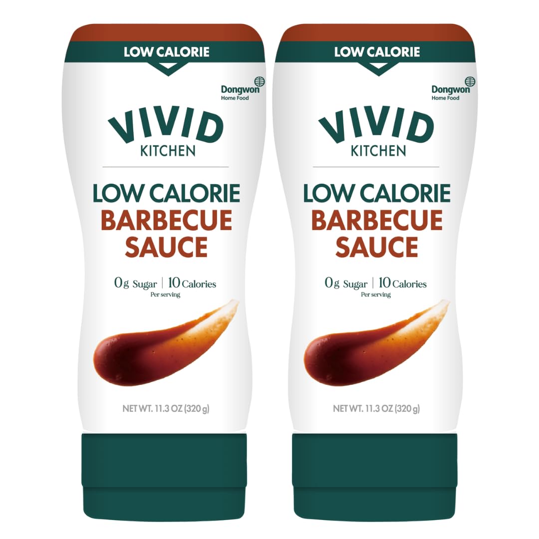 VIVID KITCHEN Korean Barbecue Sauce - 2-Pack (11.33 oz Each) - Low-Calorie, No Preservatives - Sweet & Smoky Flavor - Ideal for Grilling, Marinating