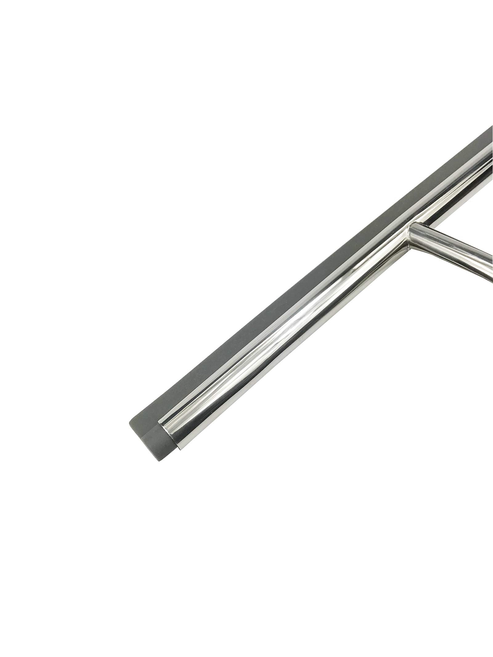 Kanfasphy Shower Squeegee,Stainless Steel Glass Wiper Silicon Blade Squeegee,Bathroom Mirror Cleaner with Hanging Hook