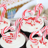 Mini Candy Canes(100 Count -Mini Candy Canes) Peppermint Individual wrapped candies) Bulk| Red & White Stripes |Christmas Candy, Santa Parade,Chrismas