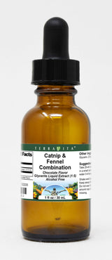 Catnip & Fennel Combination Glycerite Liquid Extract (1:5) - Chocolate Flavored (1 oz, ZIN: 522235) - 3 Pack