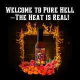 Hellfire Pure Hell Hot Sauce, 7 Pepper Blend, Gourmet, Multi Award-Winning, Amazingly Hot and Flavorful Sauce, 5 oz