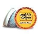 The Organic Coffee Co. Compostable Coffee Pods - Gorilla Decaf (36 Ct) K Cup Compatible including Keurig 2.0, Medium Roast, Swiss Water Processed