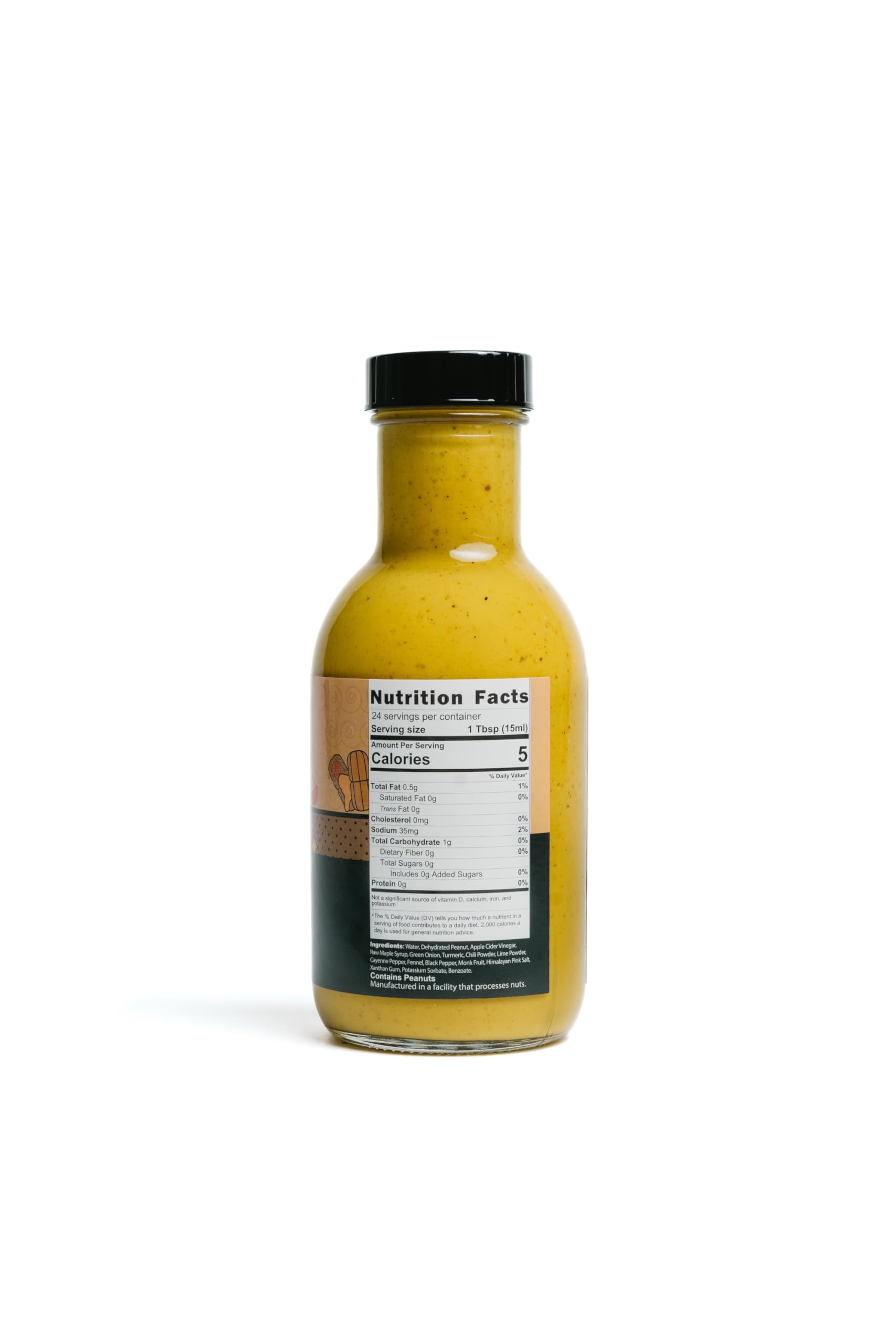 Peanut Sauce NuSauce - 12oz Bottle - Low Calorie with Premium Ingredients - Best for Stir-Fries & Satay