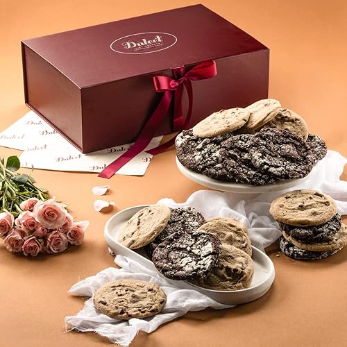 Cookies Gift Baskets, Thank You, Get Well, Sympathy Gift Baskets for Friends, Him, Her, Parents, & Family Gourmet Food Gifts by Dulcet Gift Baskets