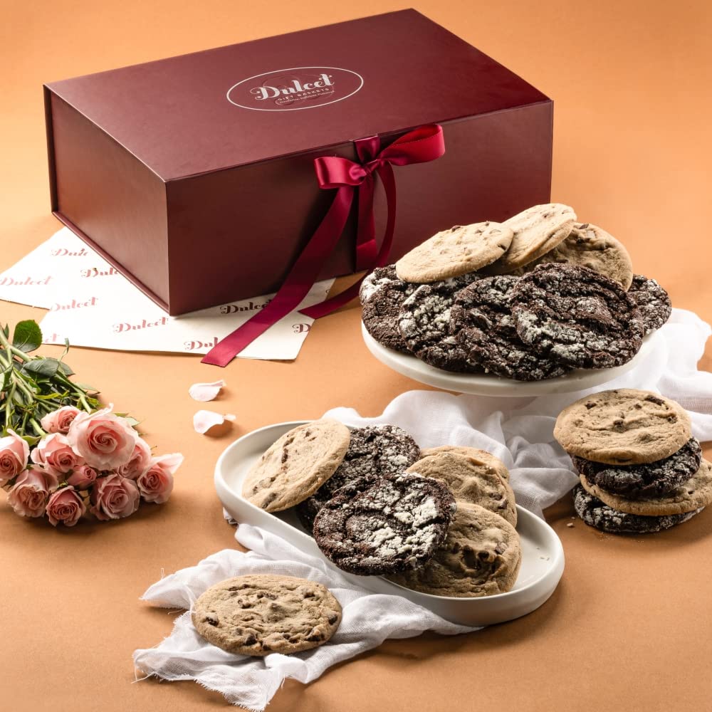 Cookies Gift Baskets, Thank You, Get Well, Sympathy Gift Baskets for Friends, Him, Her, Parents, & Family Gourmet Food Gifts by Dulcet Gift Baskets
