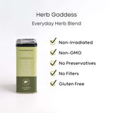 Curio Spice Co - Herb Goddess Everyday Blend - Made w/Green coriander, Greek Oregano & Chives - Great for White Meat, Soups, Salads, & Rice - 1.3oz