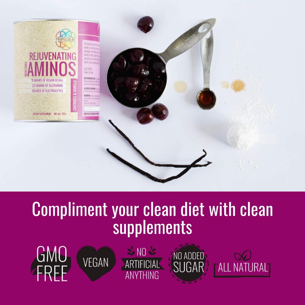 Propello Life Rejuvenating Aminos Drink Mix, Cherries & Vanilla, 321g