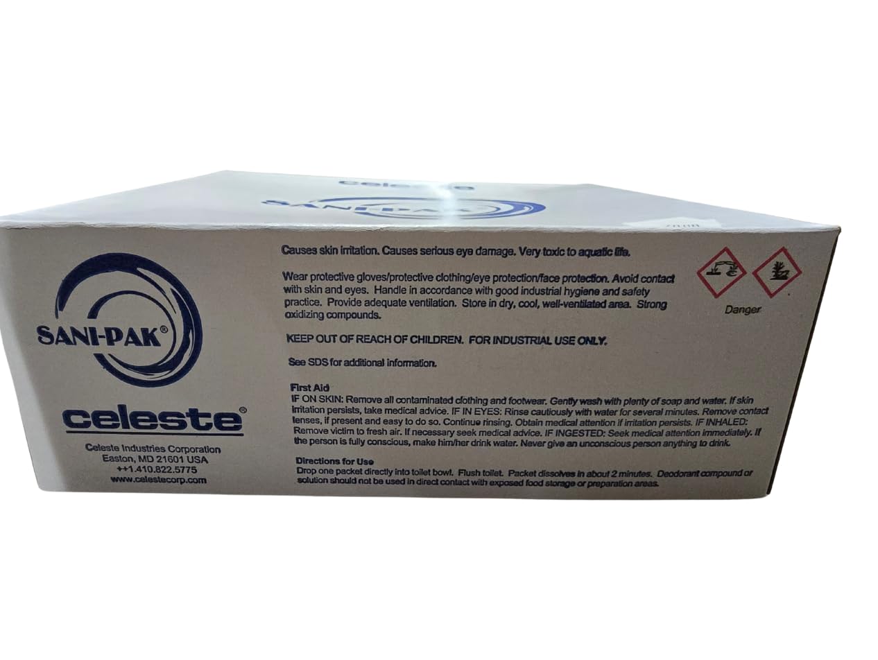 Celeste - Sani-pak Aircraft Toilet Deodorant - 8 Gram - Case 80 by Celeste