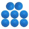 Dryer Balls 8 Pack Blue- Reusable Dryer Balls Replace Laundry Drying Fabric Softener and Saves You Money
