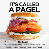 Bedrock Bakers Pagels Sesame (2 Pack) - Gluten-Free & Grain-Free Bagels - Paleo, Vegan, Kosher - No Preservatives, No Gums, No Oils, Minimal