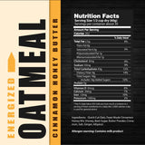 NEW! Energized Oatmeal Cinnamon Honey Butter - Feast Mode Flavors - 40 ounce, 2.5 pounds, 30 servings, breakfast healthy health antioxidants gluten