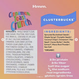 Lil Bucks Clusterbucks Grain-Free Superfood Clusters made with Sprouted Buckwheat and Adaptogens, Gluten Free Snack (Snickerdoodle, 6 Pack)