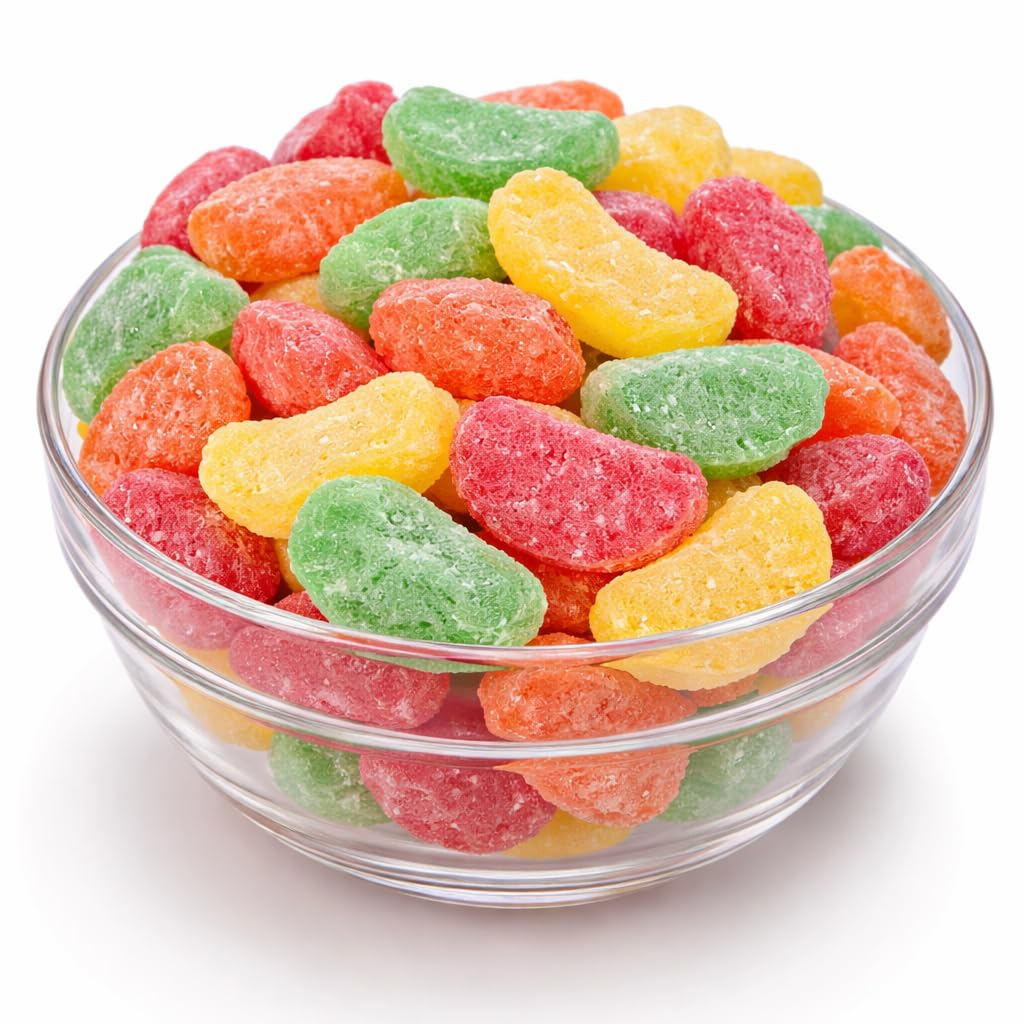 Assorted Fruit Slices Candies, Sugar-Coated 1 LB Cherry, Lemon, Lime, Orange jelly Candies ShoJerCo Foods.